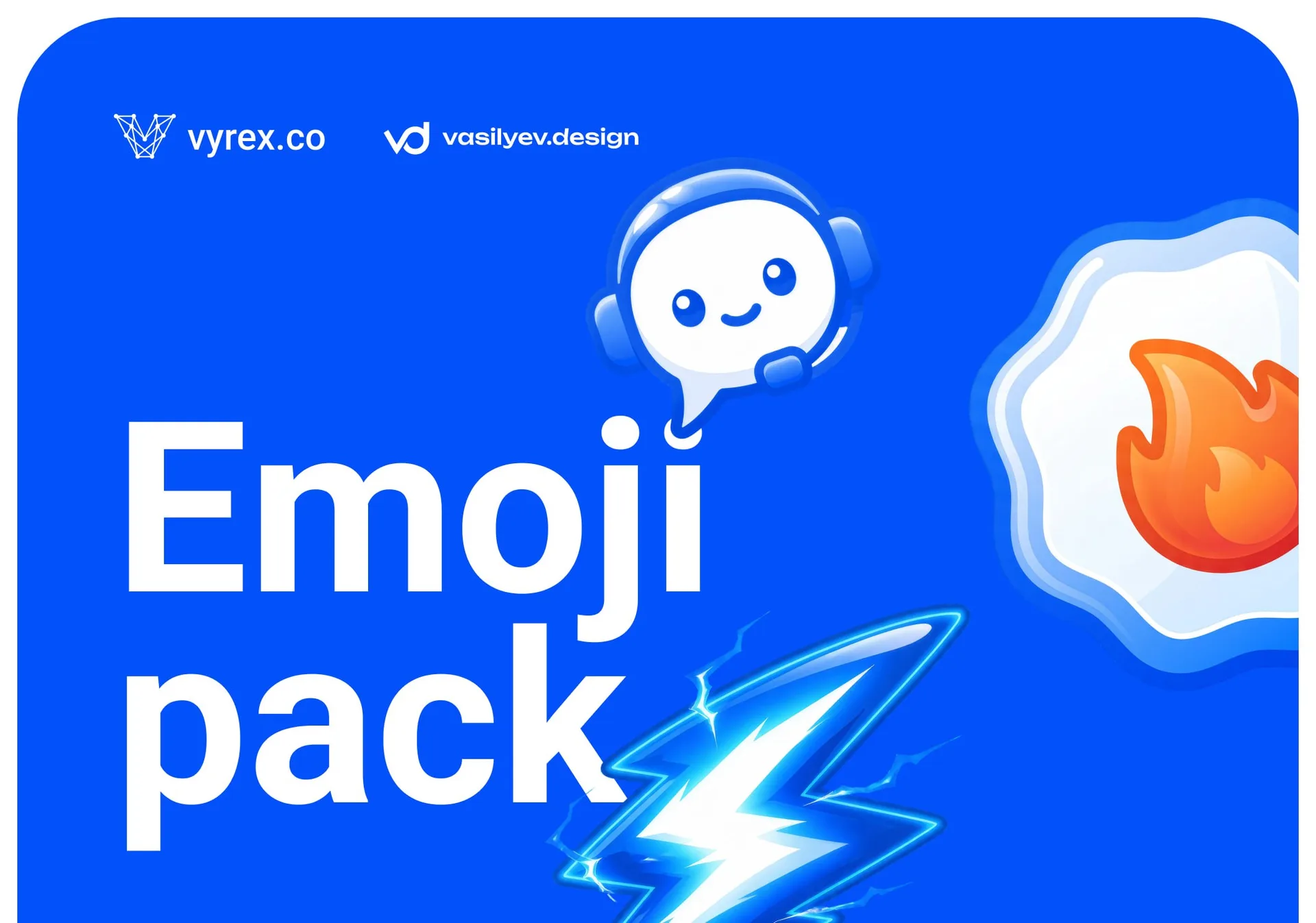 Дизайн и анимация фирменного эмодзи-пака для vyrex.co