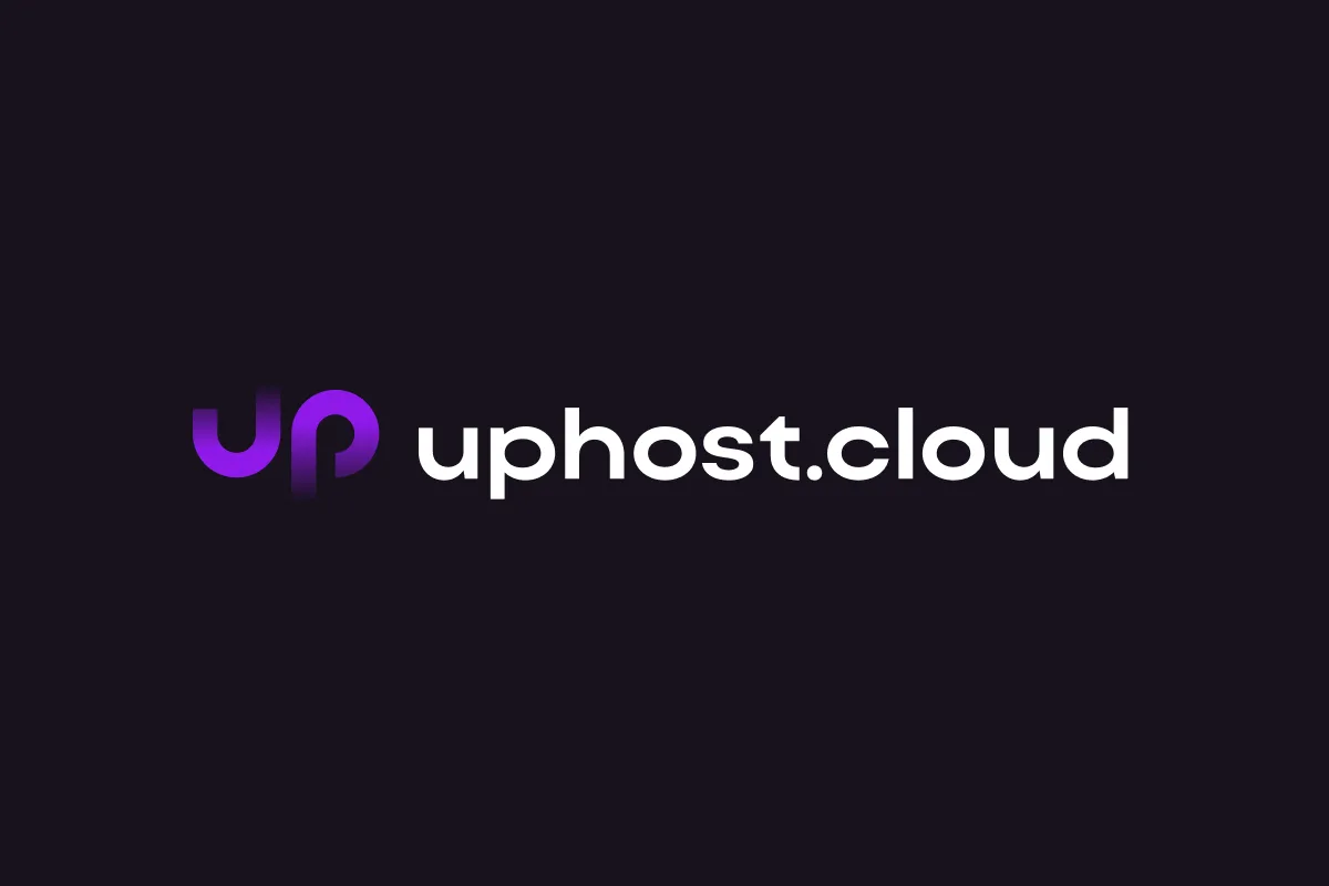 Logo and brand book for hosting provider uphost.cloud